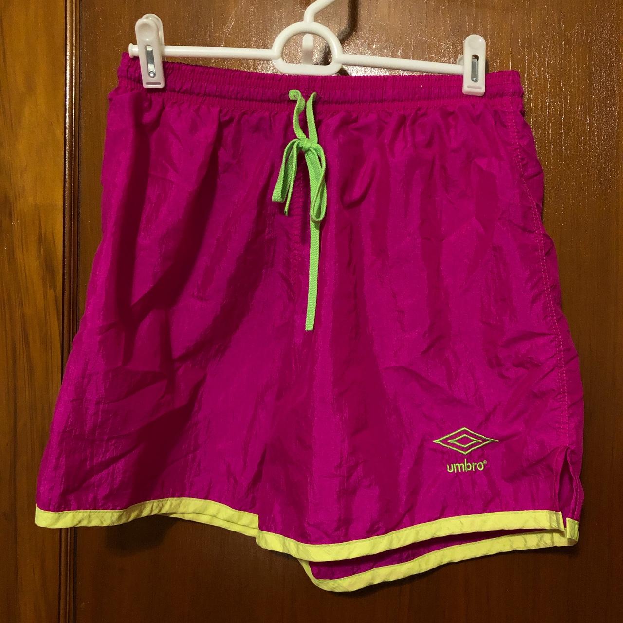 Vintage Neon 90’s Fuschia Yellow Umbro