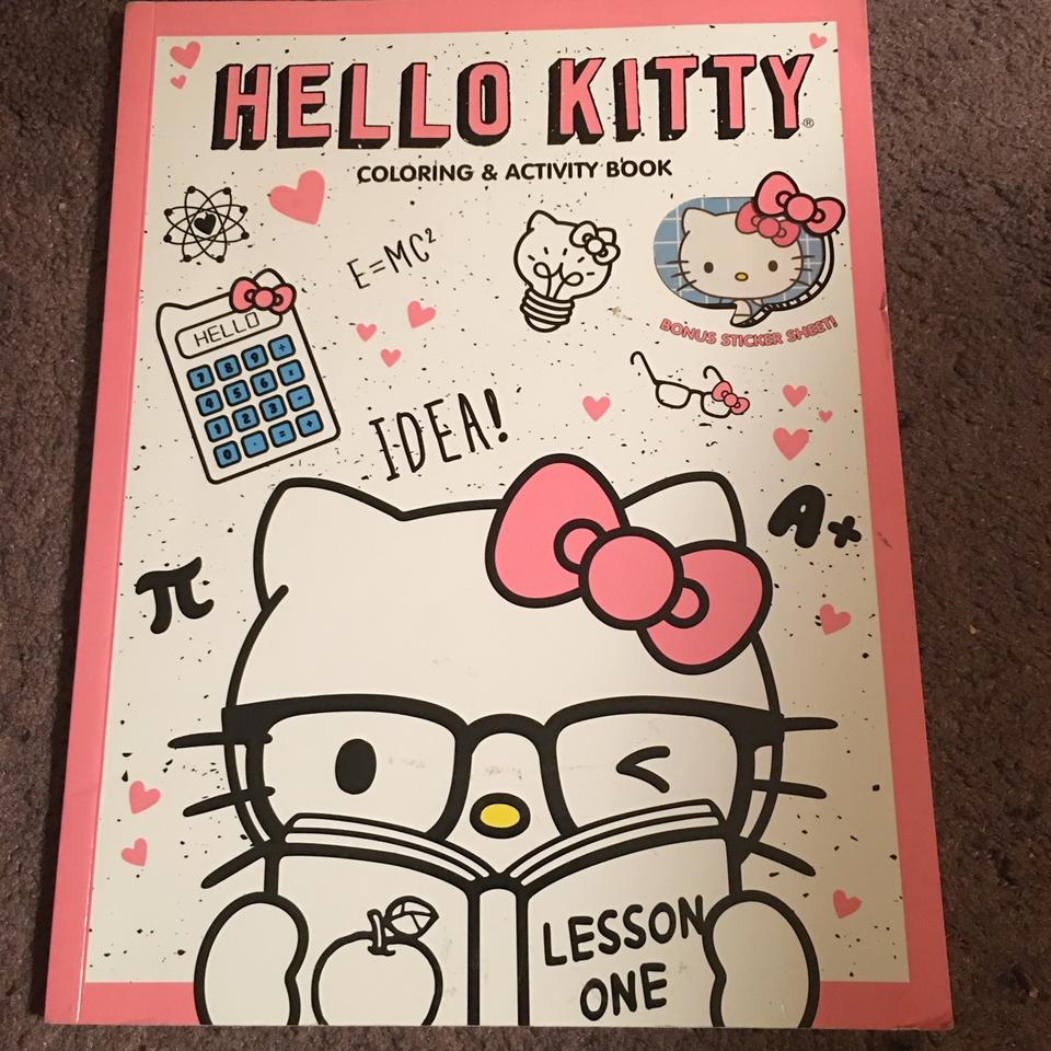 Hello kitty educational coloring book #sanrio - Depop