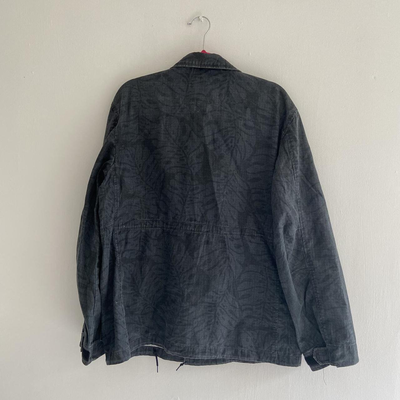 Stüssy Men's Black and Grey Jacket | Depop