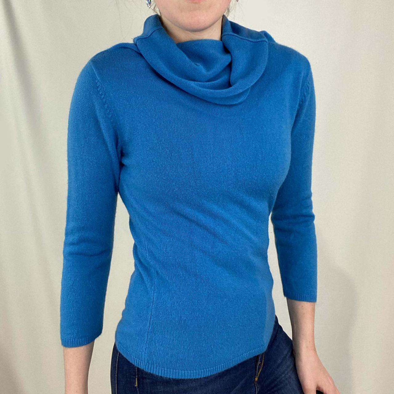 Espirit Women's Blue Jumper | Depop