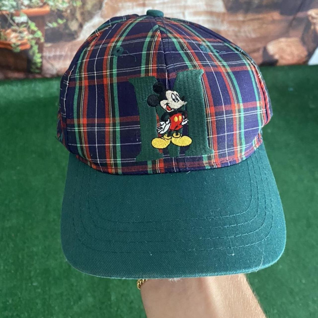 plaid mickey mouse hat