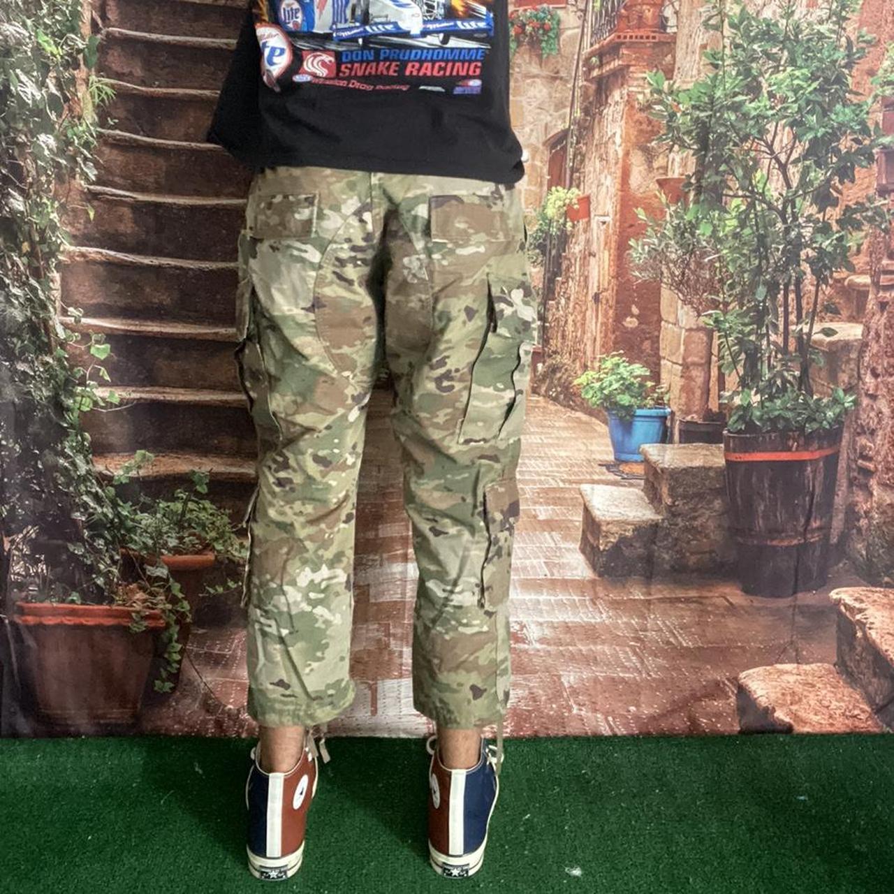 Dope baggy camo cargo pants 32” waist 26” Inseam... Depop