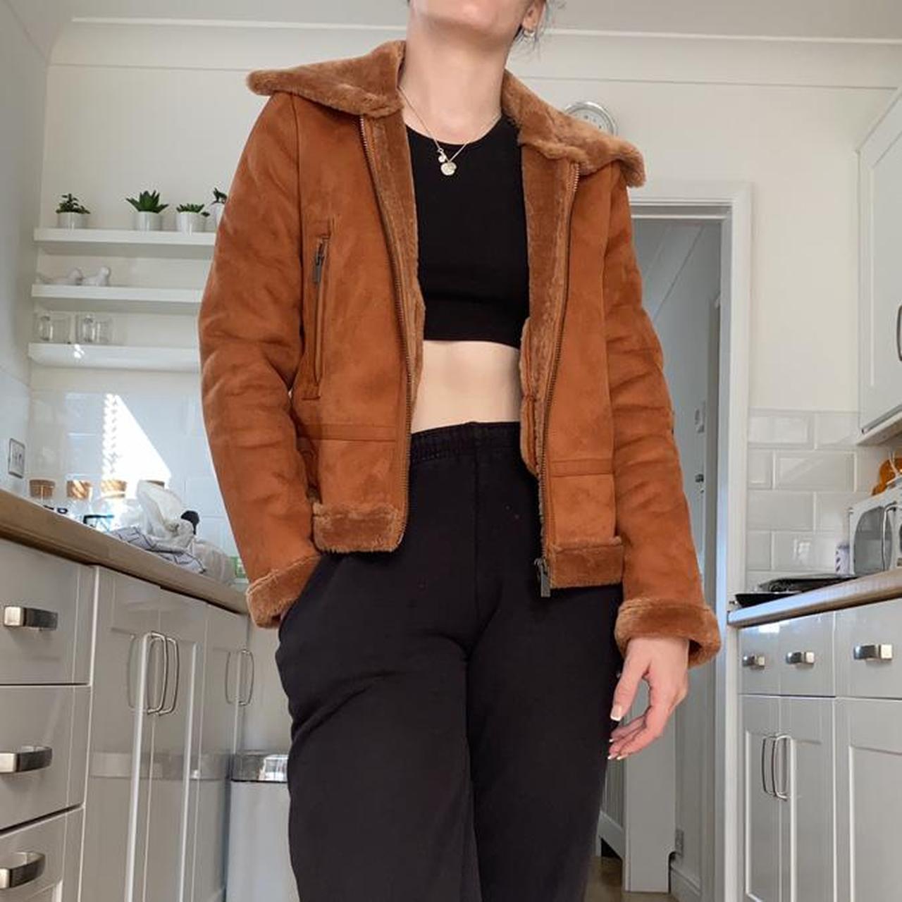 orange aviator jacket