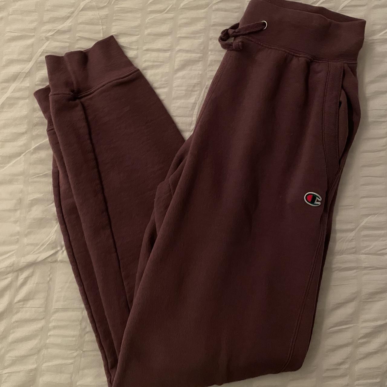 Champion sweatpants sale burgundy