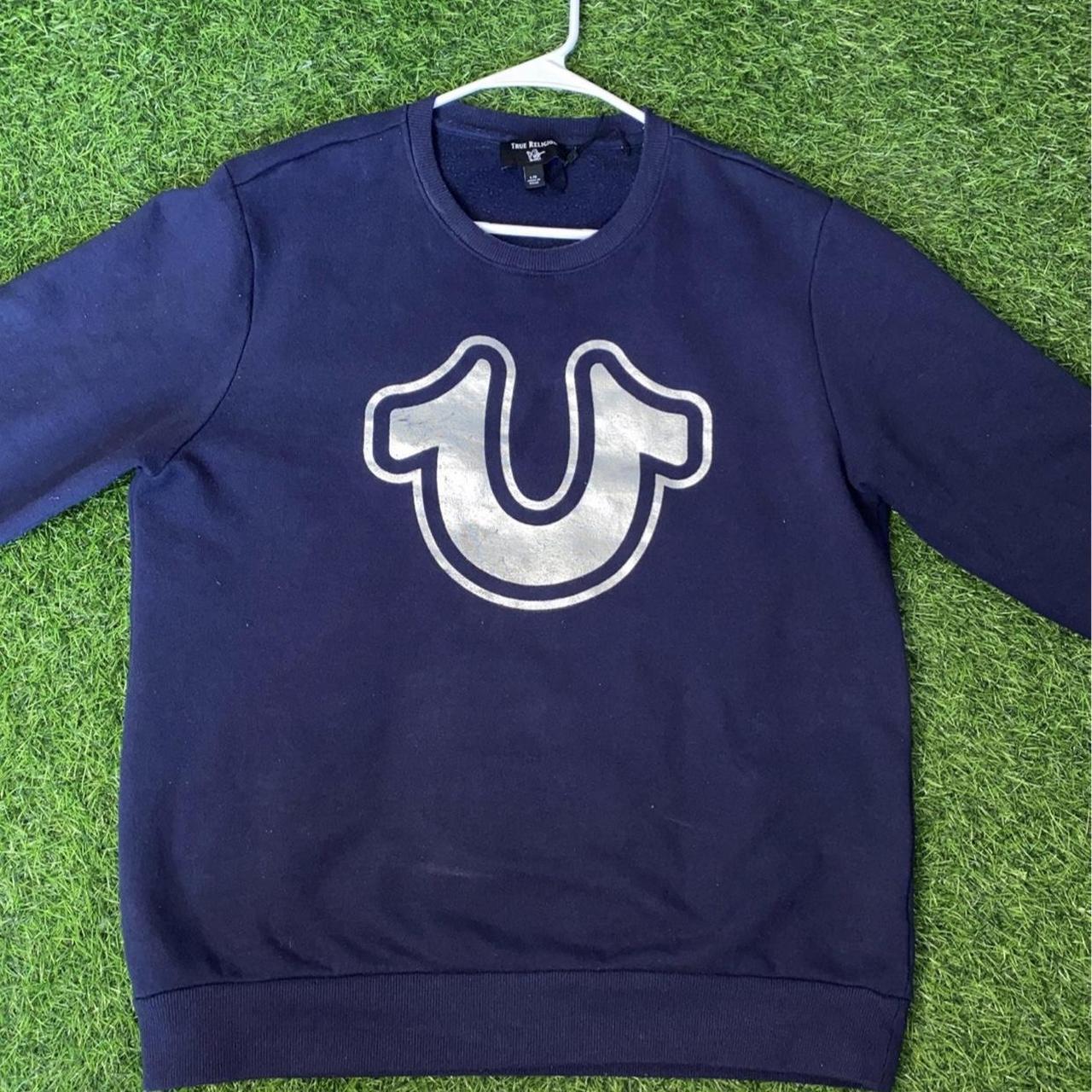 True religion blue online sweater