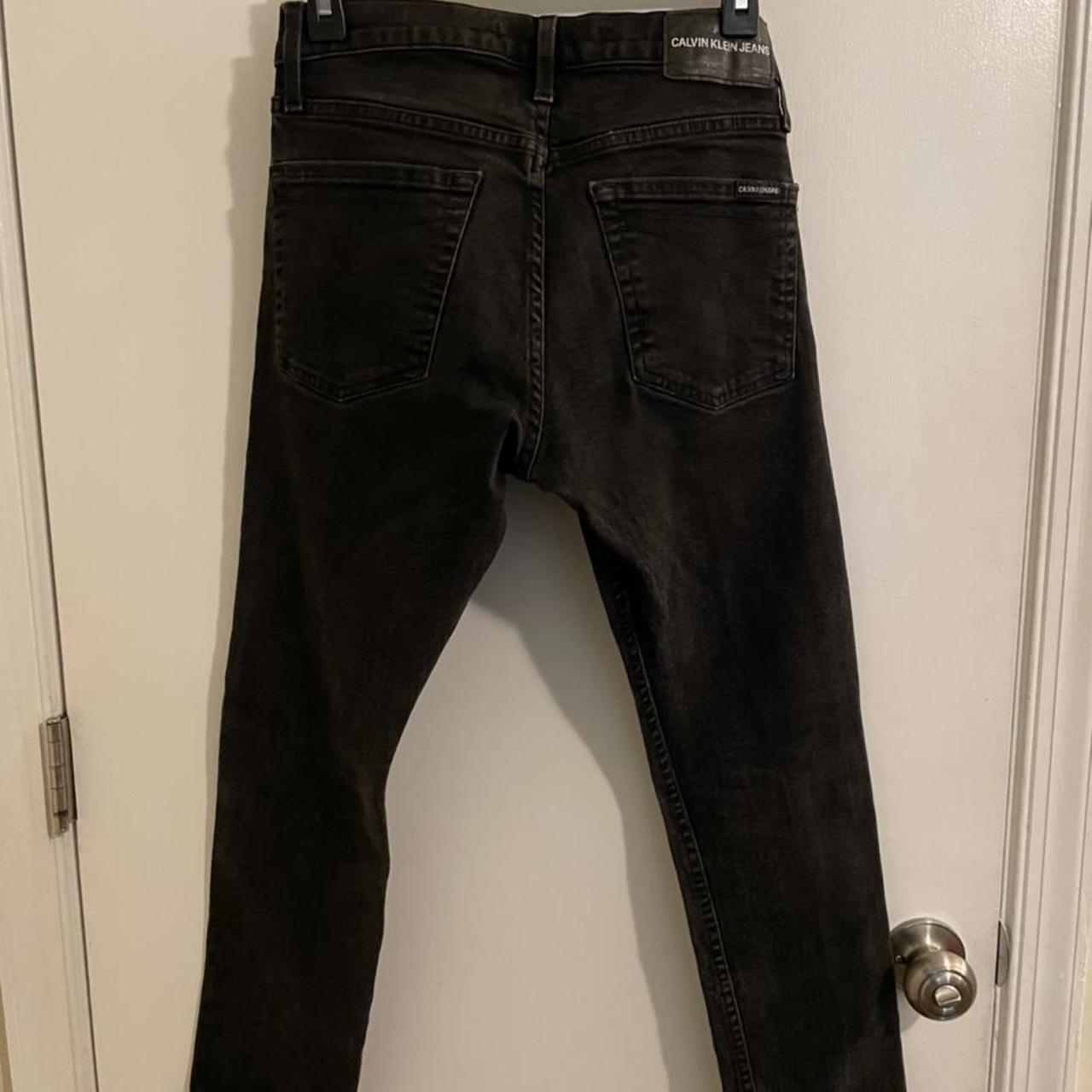 Calvin Klein Men's Black Jeans Depop