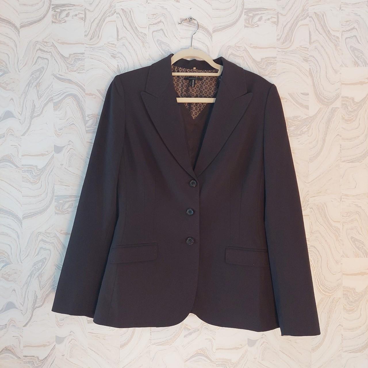 Elie Tahari Women's Brown Jacket | Depop