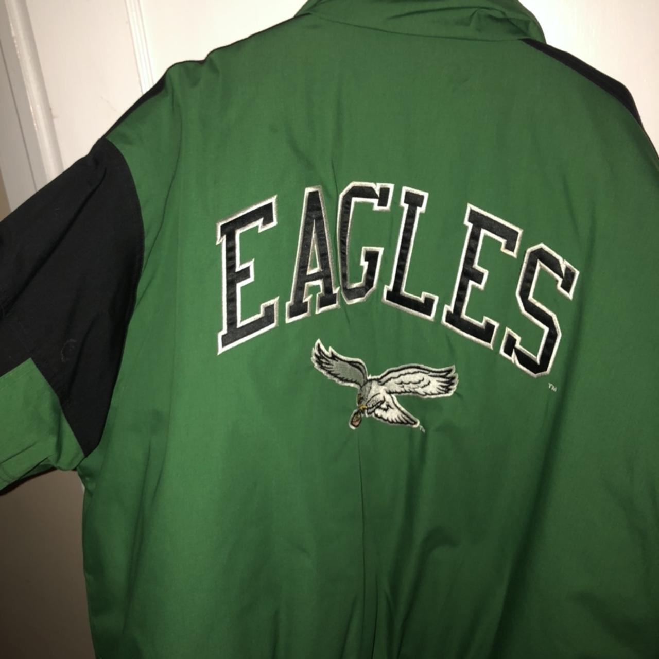 Vtg Philadelphia Eagles Pro Player Mens NFL Puffer Jacket Large Philly L