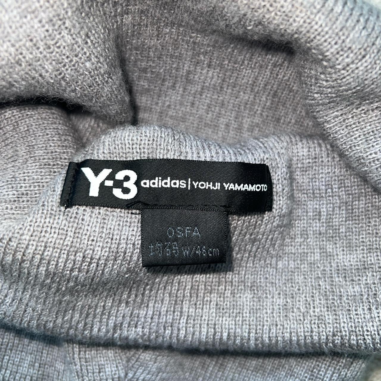 Y3 Grey Beanie, Worn Couple Times, Very Good - Depop