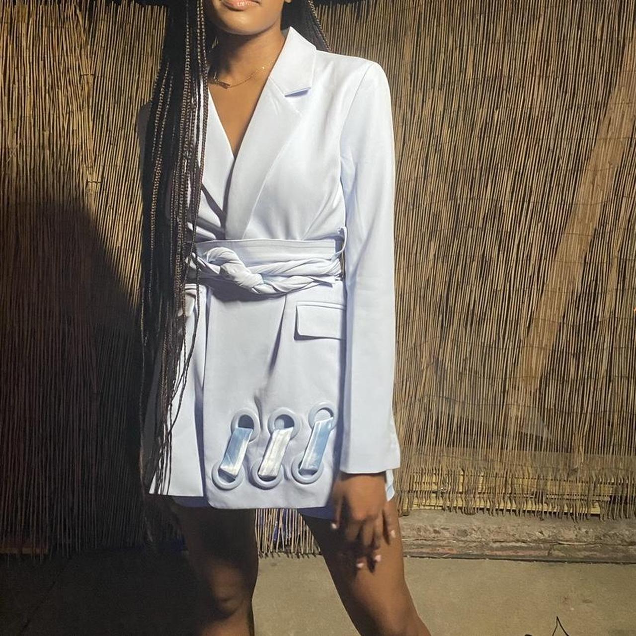 BBX BRAND light blue blazer, out of stock online,... Depop