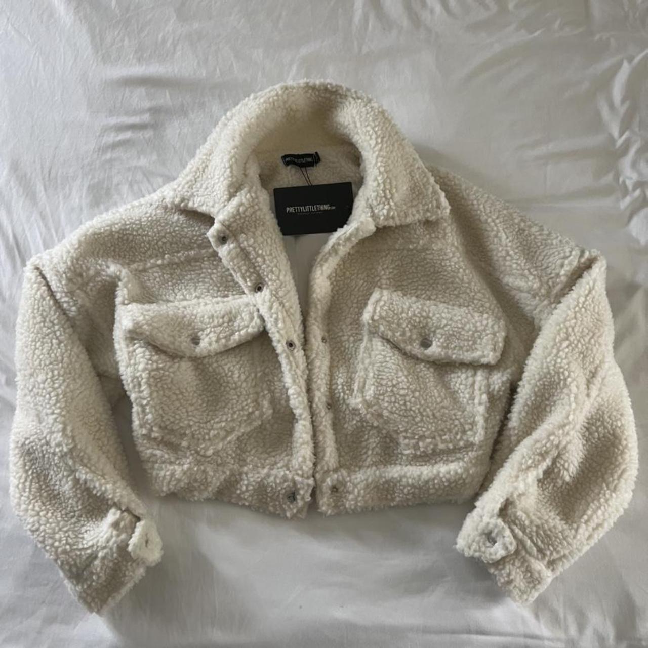 fuzzy cropped jacket