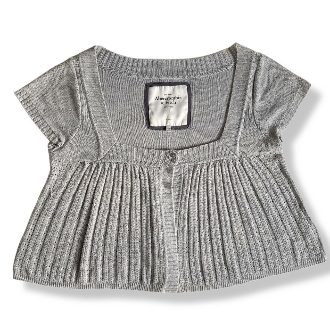 abercrombie and fitch babydoll coquette grey... Depop