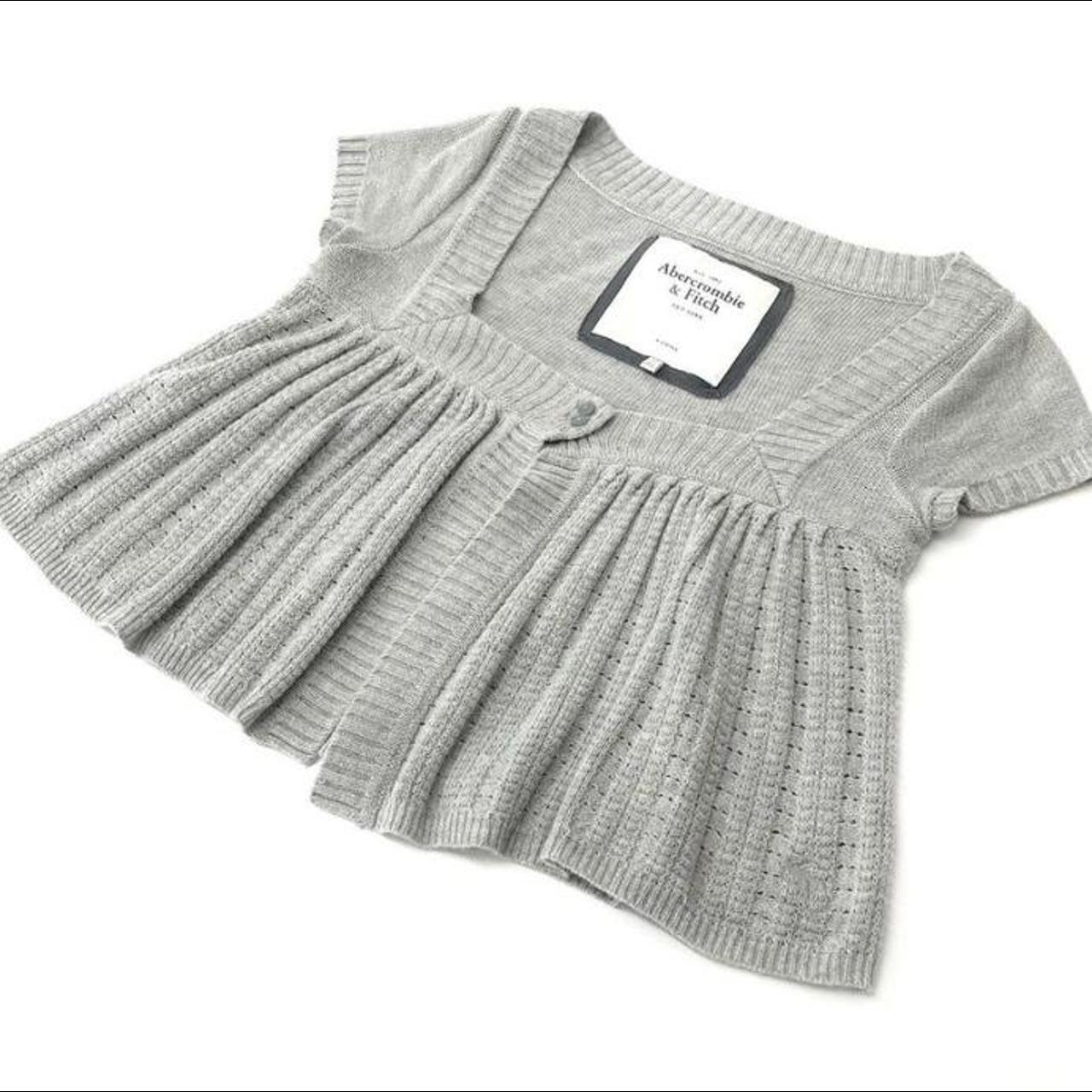 abercrombie and fitch babydoll coquette grey... Depop