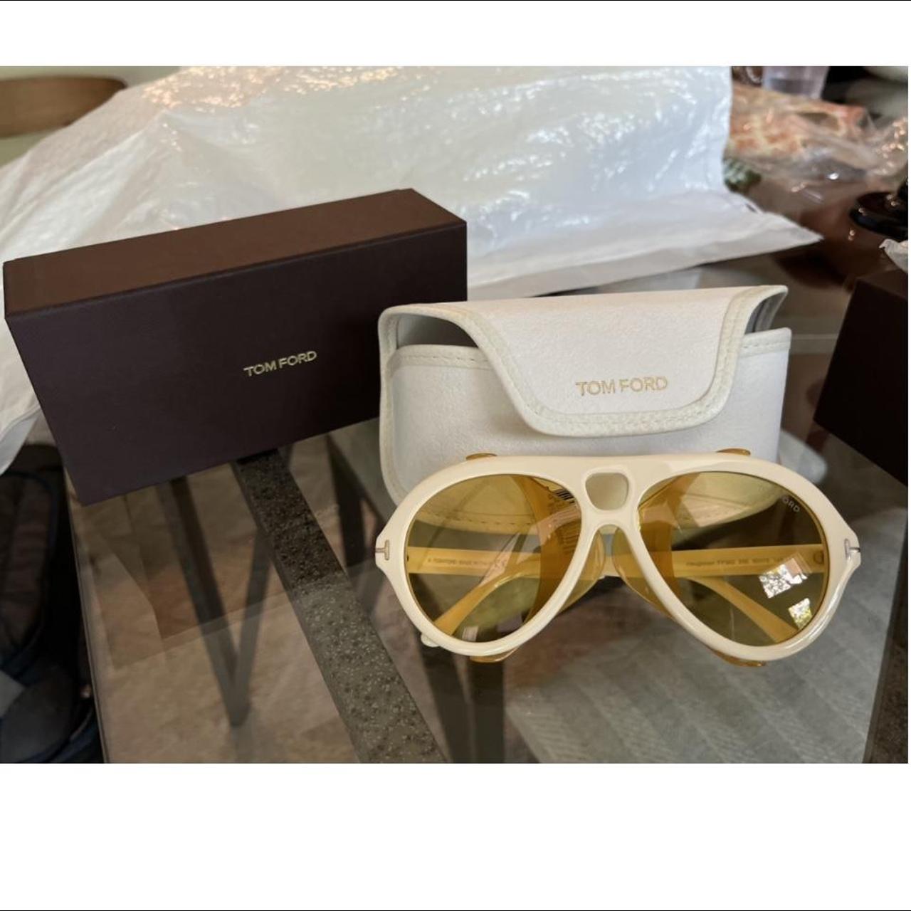 TOM FORD Women's Tan and Gold Sunglasses (3)
