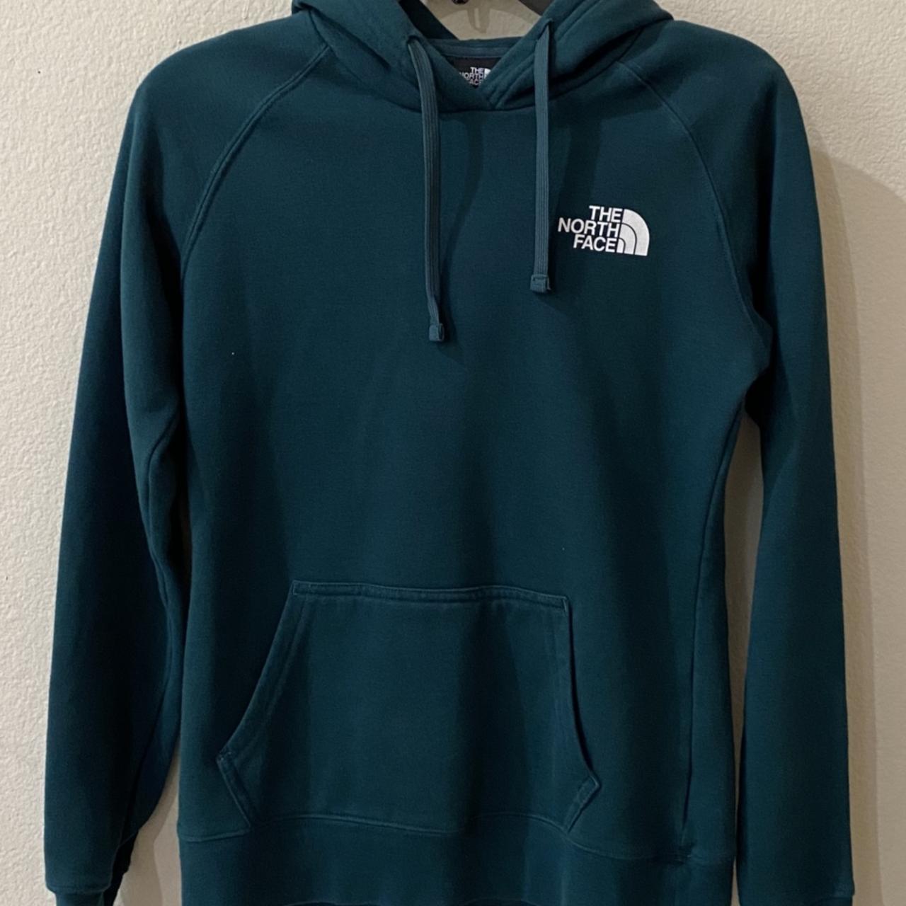 dark green north face hoodie