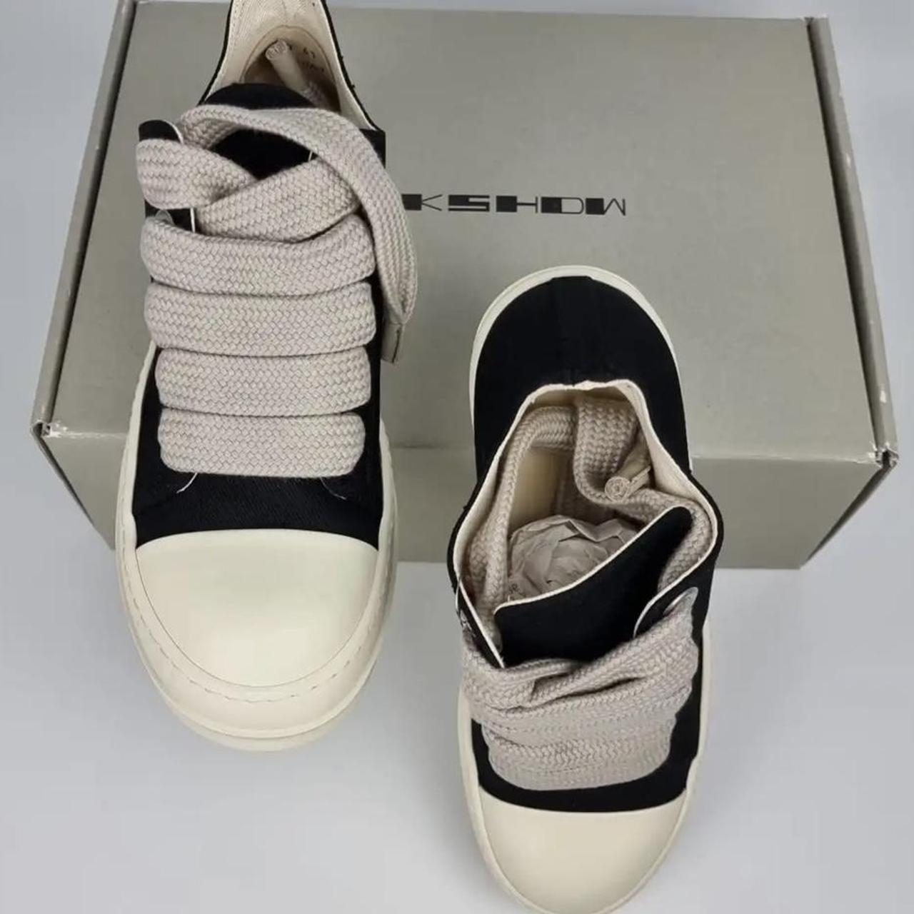 Rick Owens DRKSHDW 'Ramones' Low Top Trainers in Black