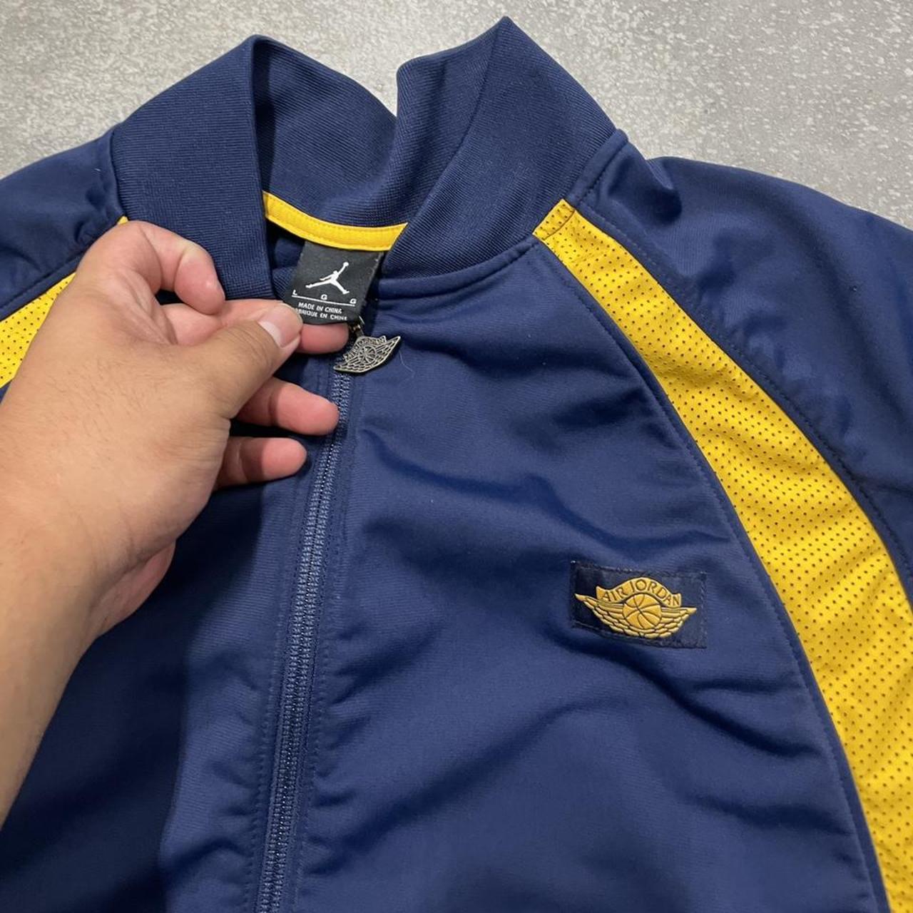 Air Jordan Wings Track Jacket Michigan Men L Zip... Depop