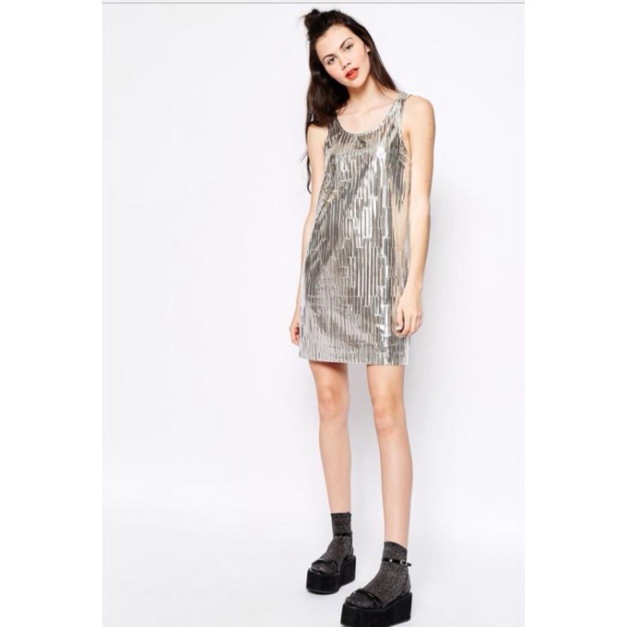 monki silver dress