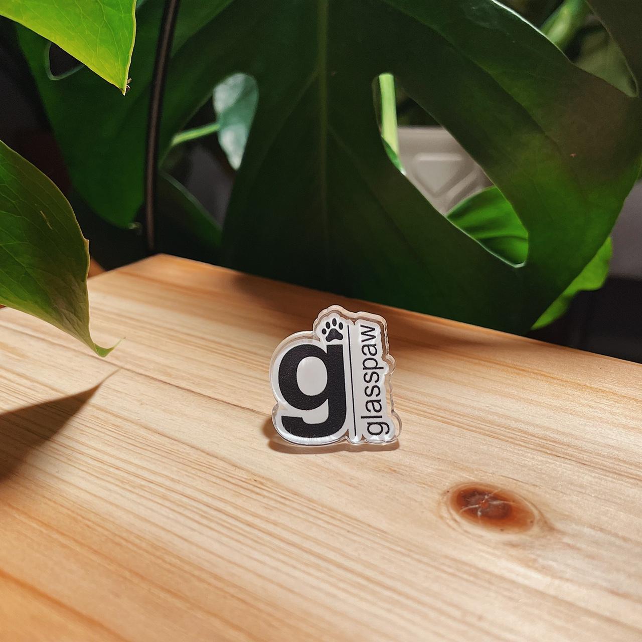 Glassjaw logo Glasspaw acrylic pin with rubber... Depop