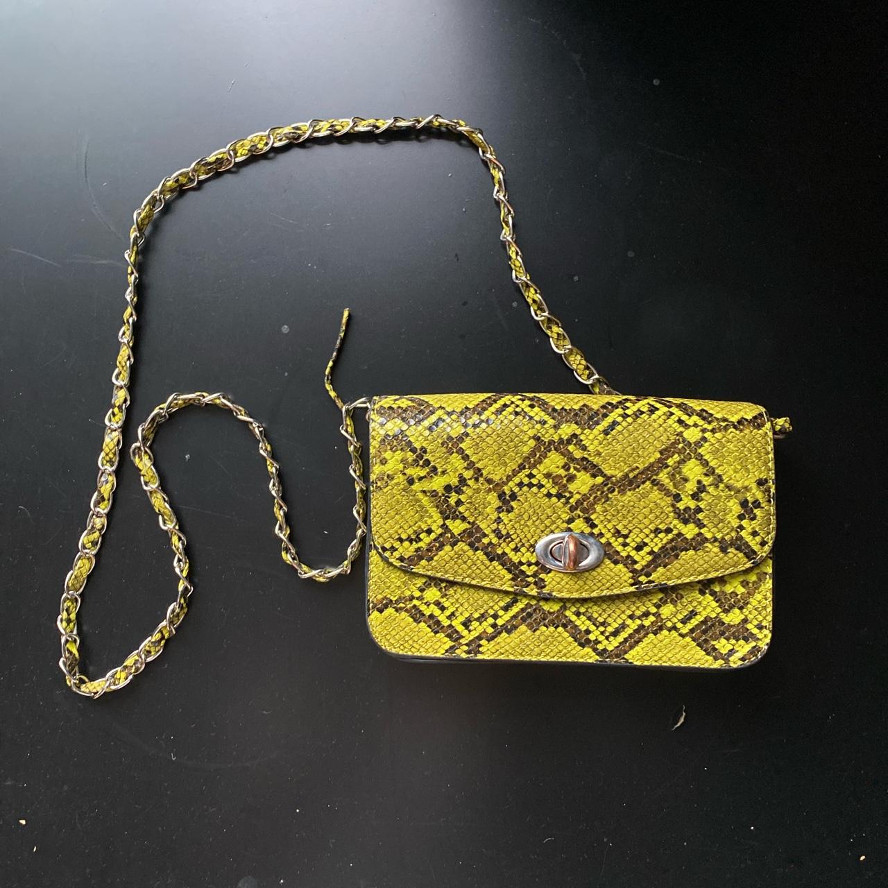 Snake print small on sale bag