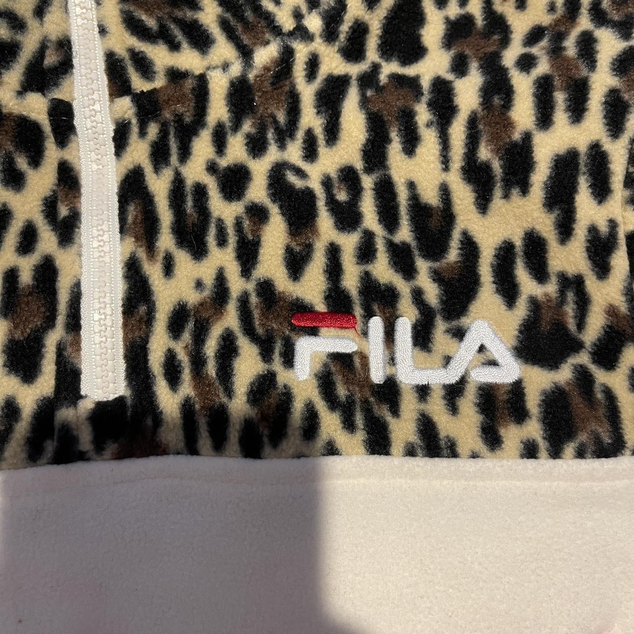 Fila leopard deals fleece