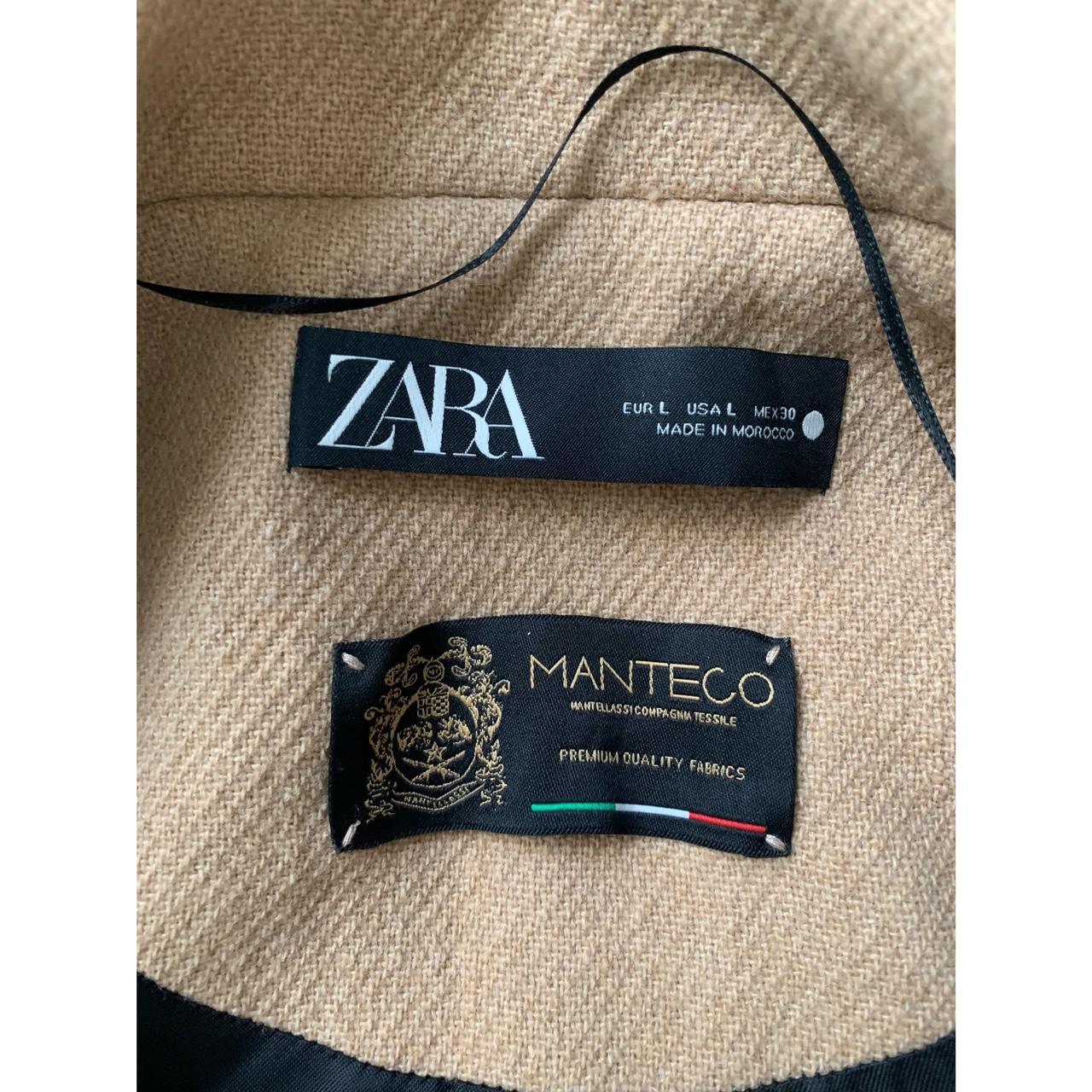 Zara camel wool Manteco coat Gorgeous coat, never... - Depop