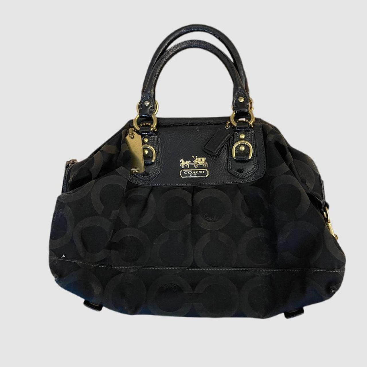 authentic Signature Black COACH C logo Shoulder Bag Purse handbag 💗#5 |  eBay