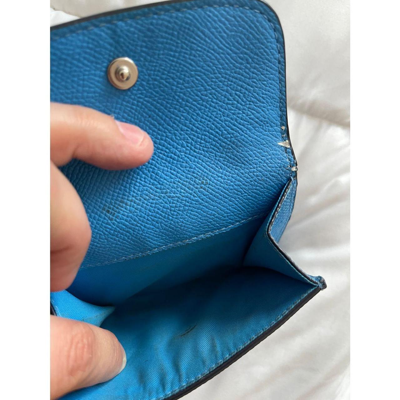 COACH SMALL WALLET online IN CROSSGRAIN LEATHER 53716 AZURE