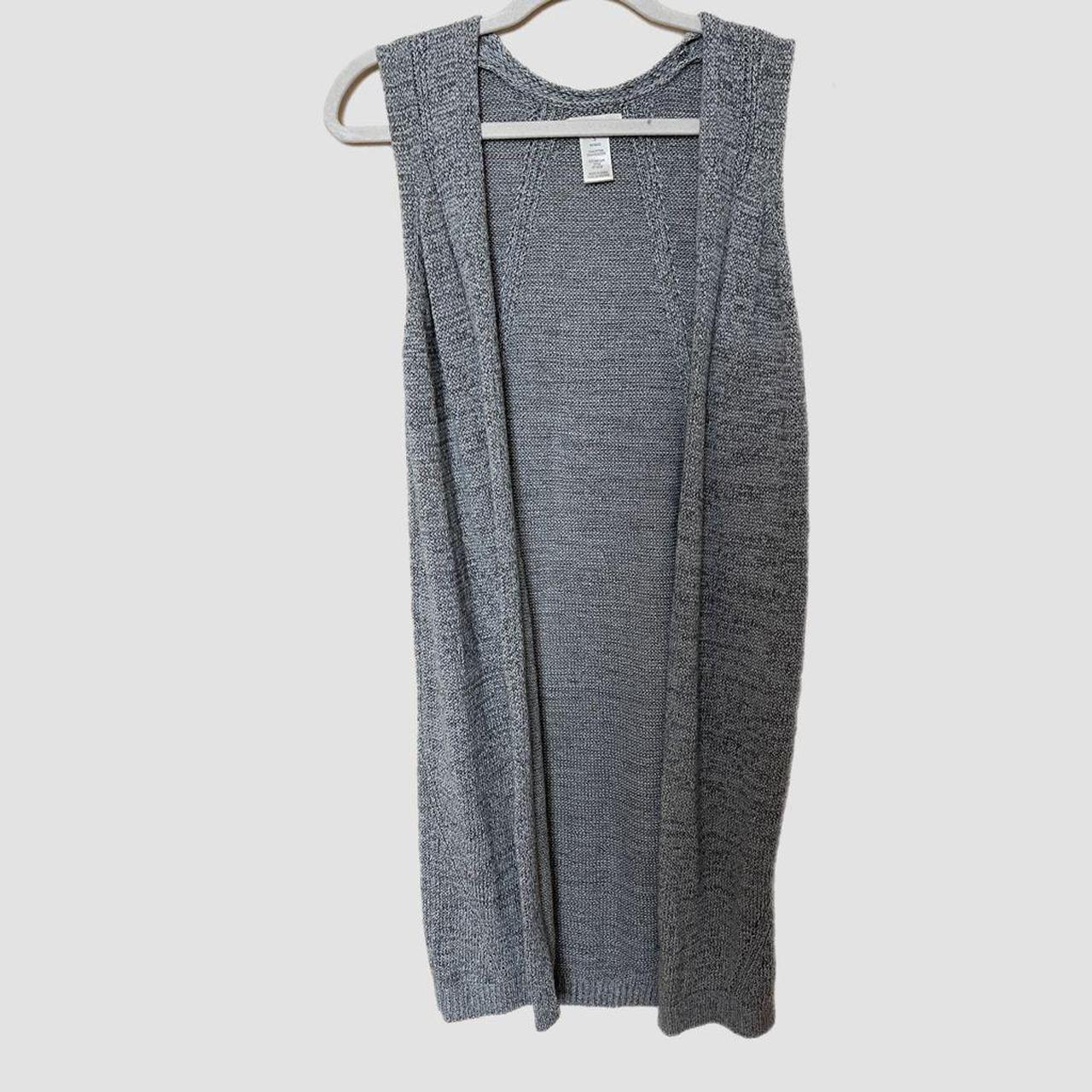 Max Studio Womens Vest Size Small Gray - Depop