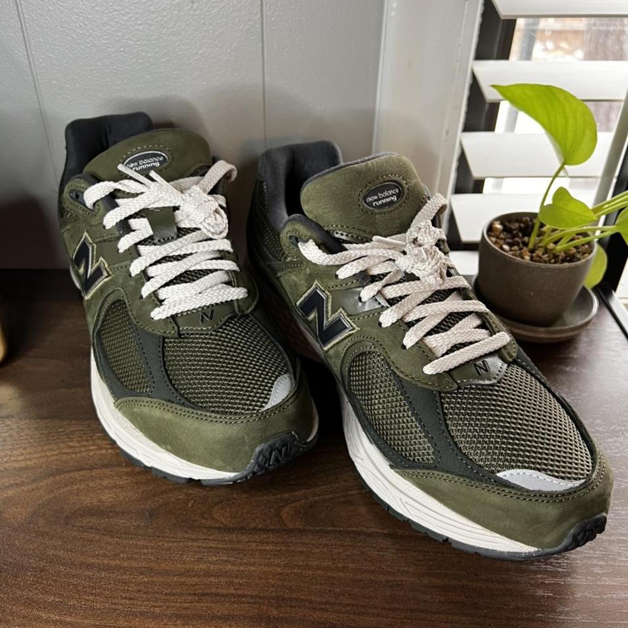 New balance M2002RGL #N#Mens size 11 olive green... - Depop