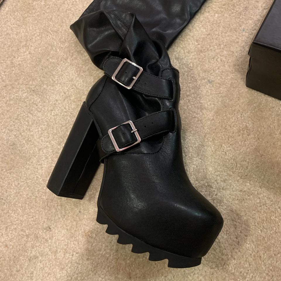 killstar felicia thigh high boots