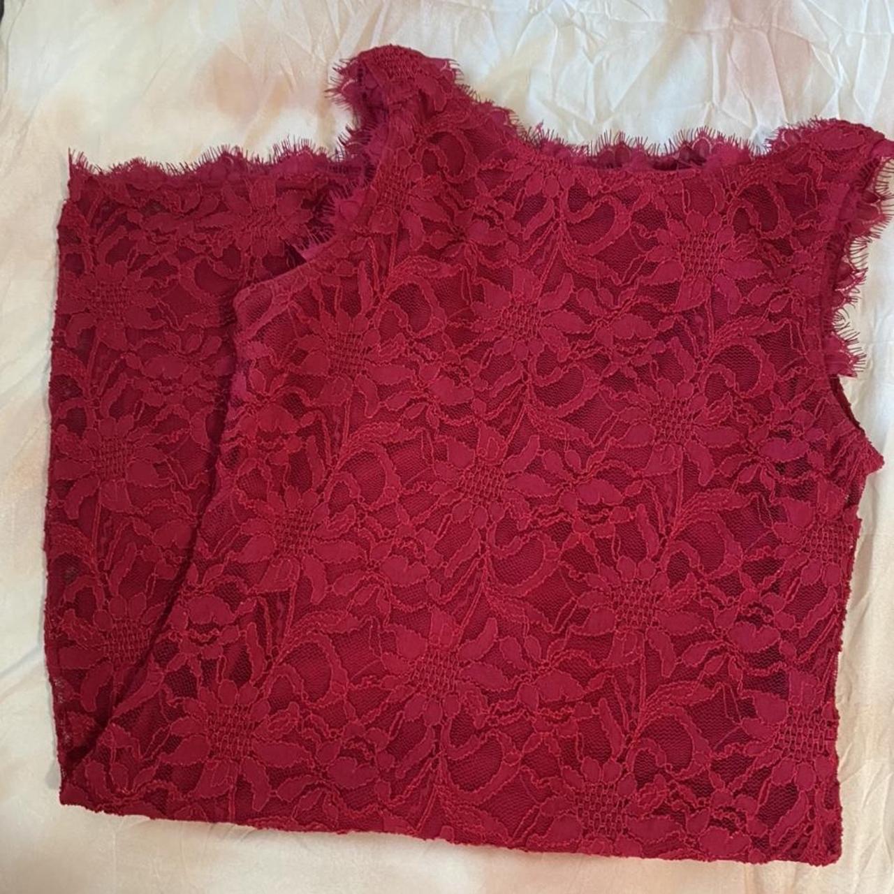 🍓 y2k red dress lace dress 🍓- free shipping; 10%... - Depop