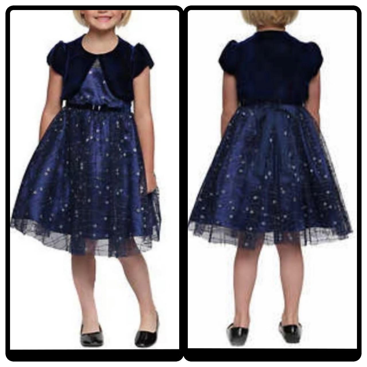 Childrens navy blue orders dress