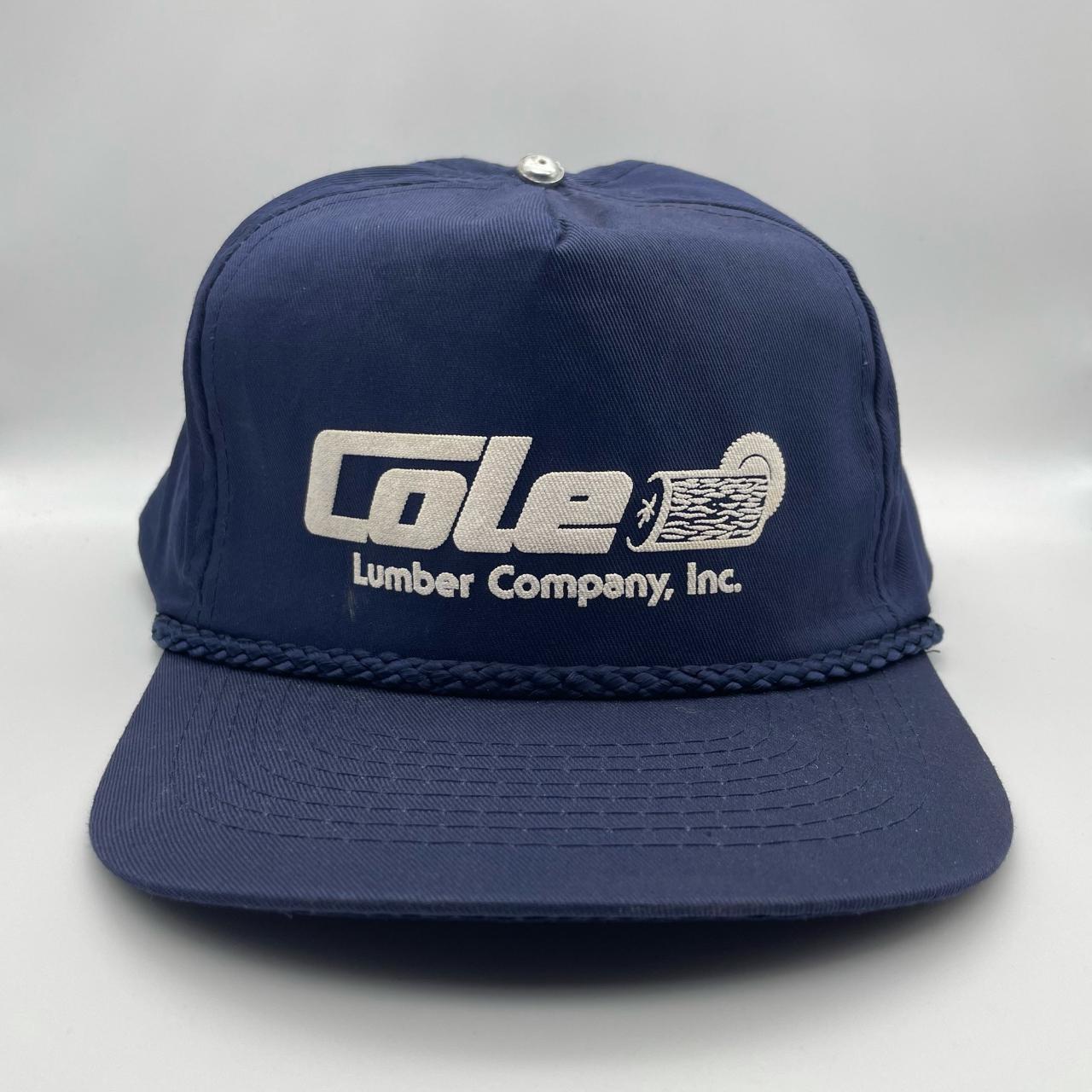 Cole Lumber SnapBack Hat In Good Used... - Depop