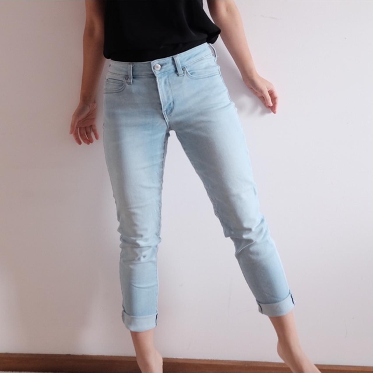 UNIQLO Ultra stretch skinny jeans Light Depop