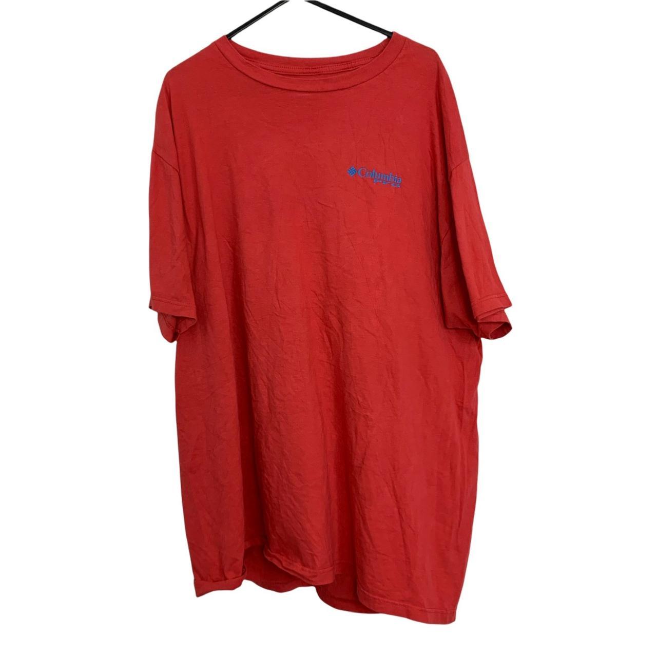 Columbia PFG Double-Sided T-Shirt Mens Size XL Red... - Depop