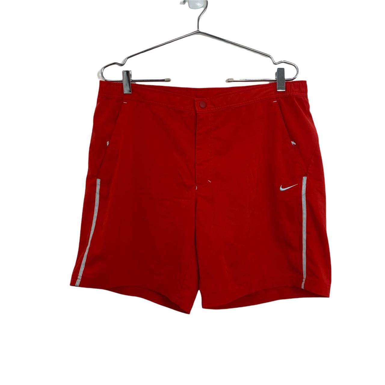 Nike Vintage Red Shorts Mens Size M Cotton Swoosh... Depop