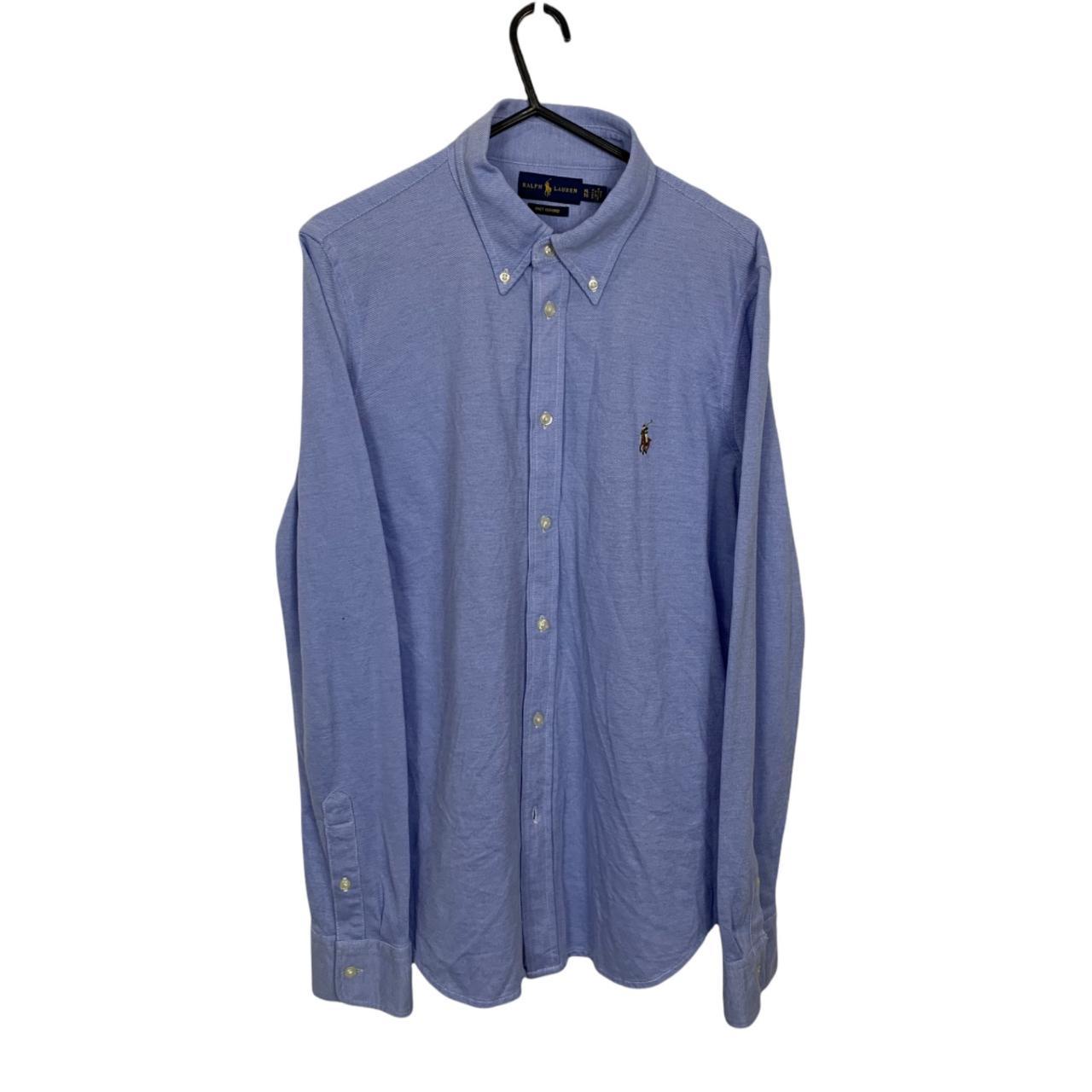 Ralph Lauren Oxford Knit ButtonUp Shirt Mens Size... Depop