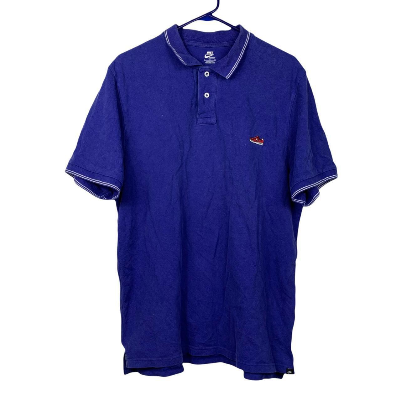 Nike Air Force 1 Polo Shirt Mens Size XL Purple... - Depop