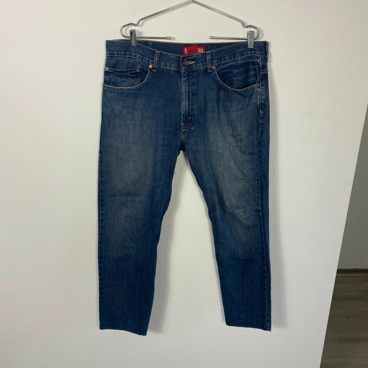 Levi's 503 Blue Jeans Mens Size 38x32 Straight Fit... - Depop