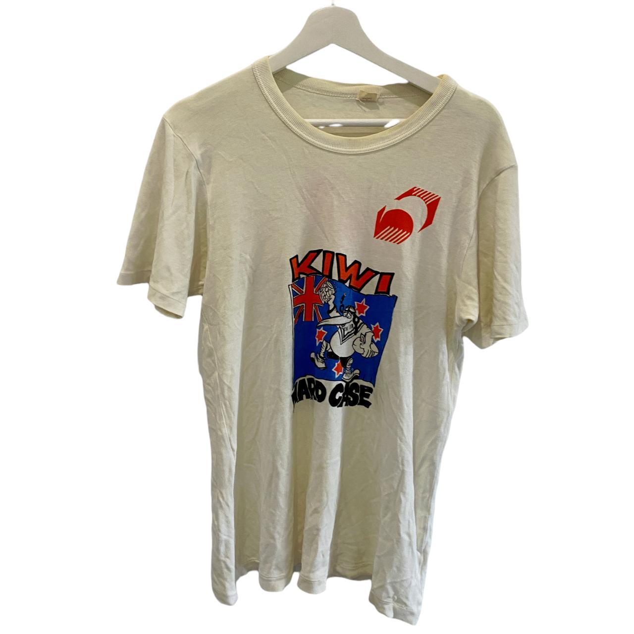 Kiwi Rugby 90s Single Stitch Vintage T-Shirt Men... - Depop