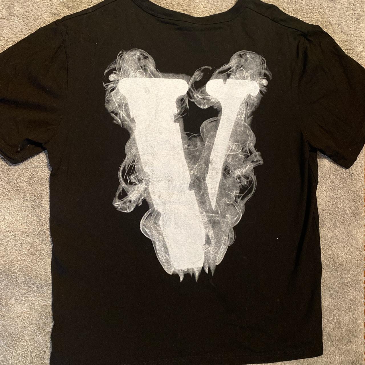 Vlone Men's Black T-shirt | Depop