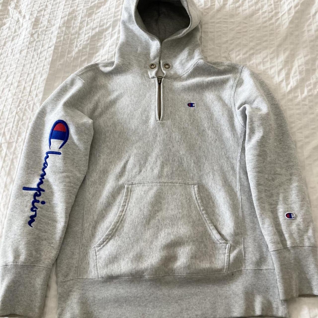 Champion vintage hotsell half zip hoodie