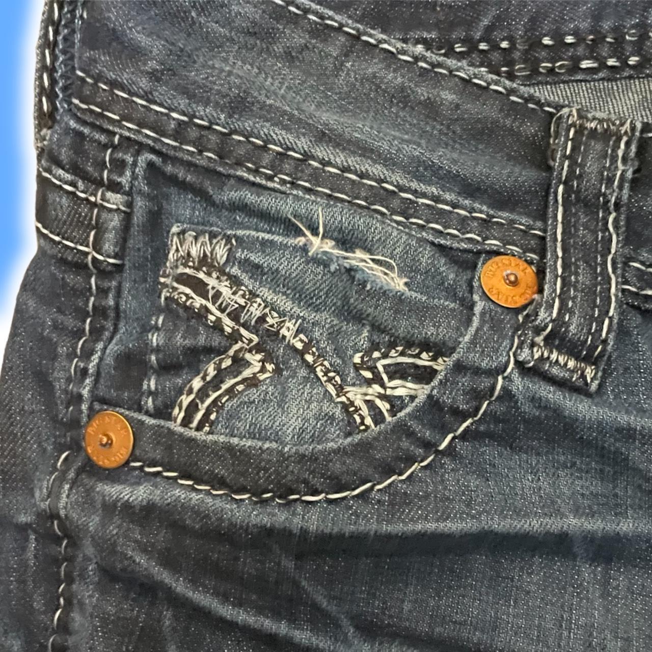 Lowrise Y2K/Grunge Jeans Stitch Bootcut Jeans.... - Depop