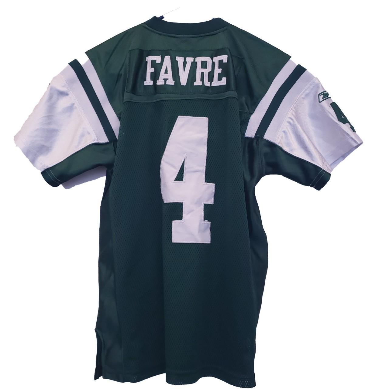 Buy the Reebok NFL Men Green Jets Favre #4 Jersey Sz. M