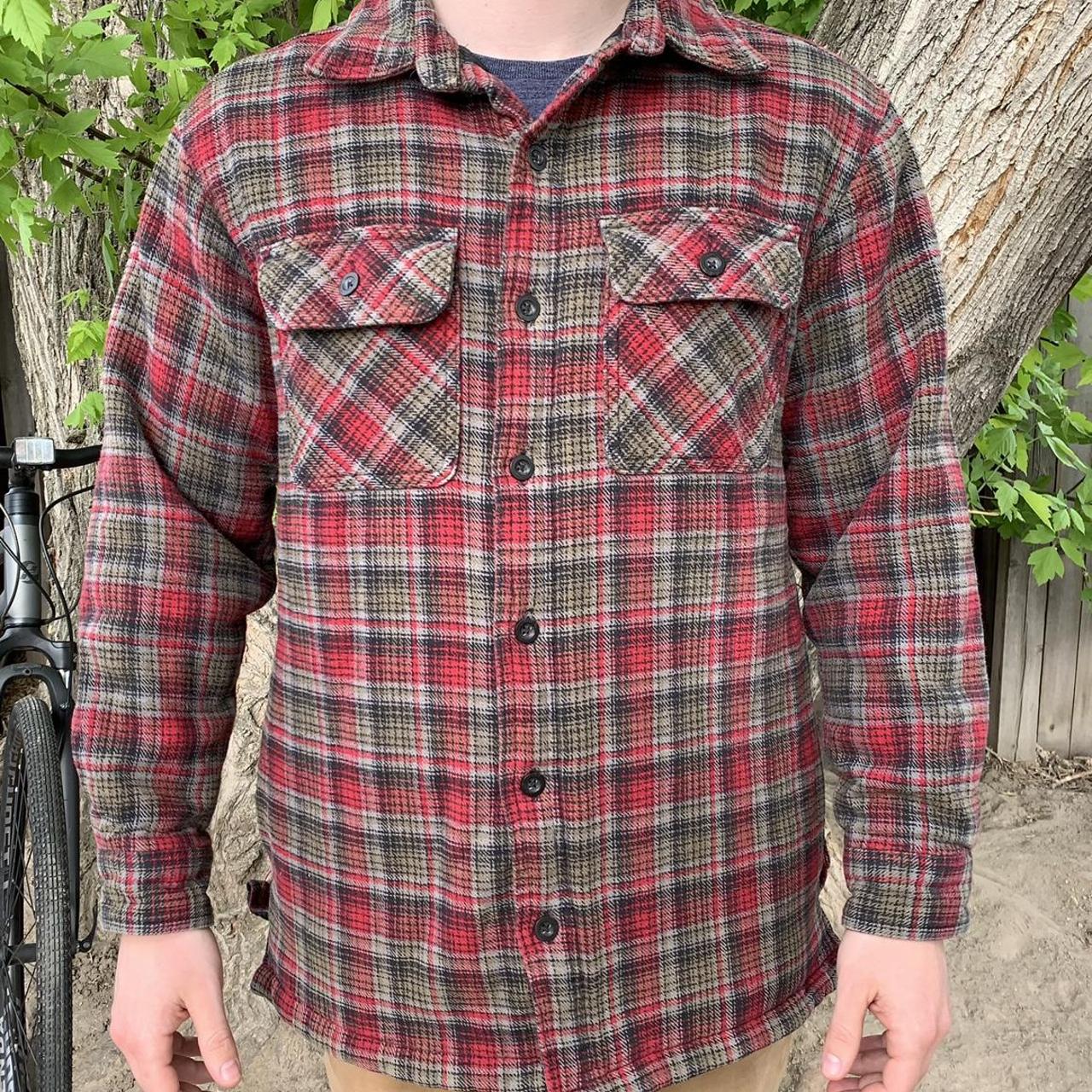 Men s size M very warm Cherokee flannel jacket Depop