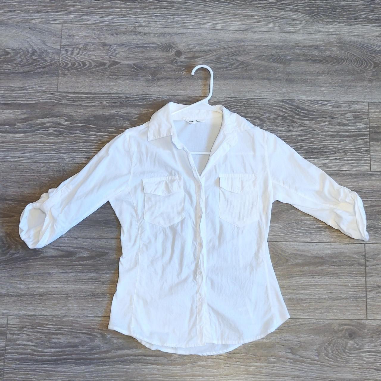 Product Image 1 - 3/4 Sleeve White Button Up
Contact