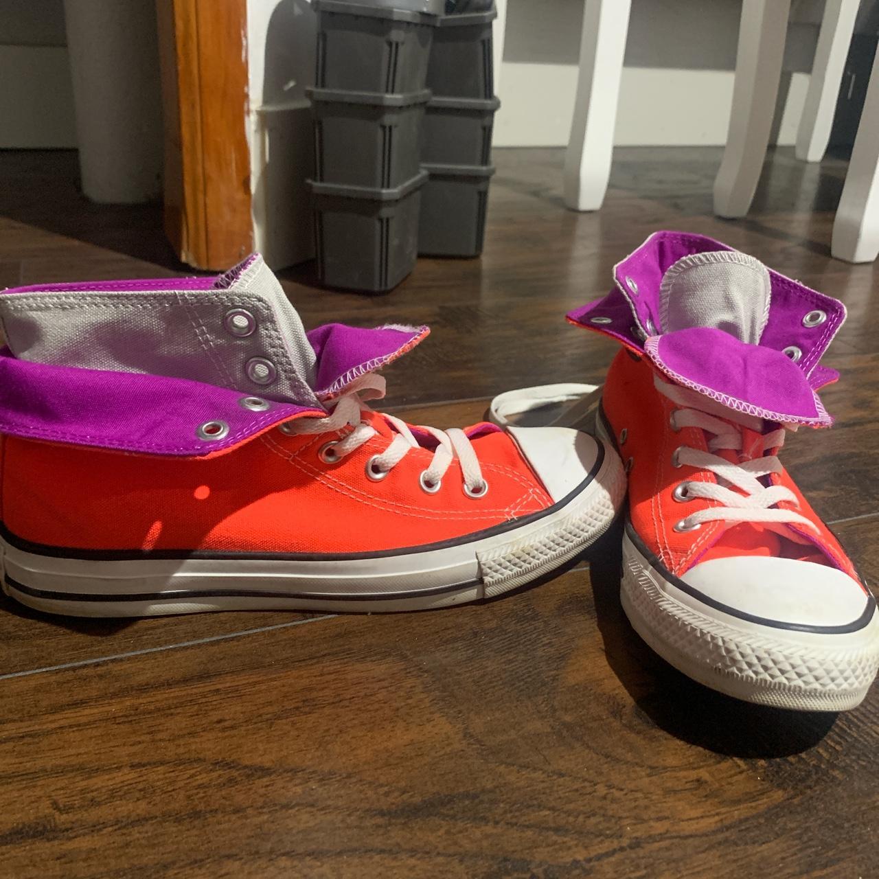 Pink Folded Converse High Tops Converse All Star XHI Fold Over