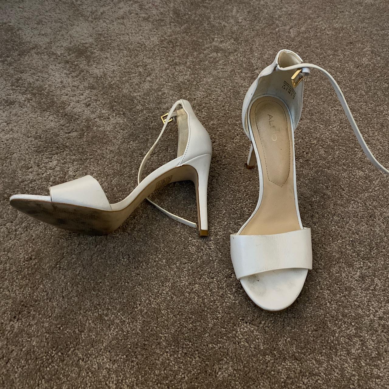 Aldo White Heels Shoes Worn A Few Times Rrp Depop 7140