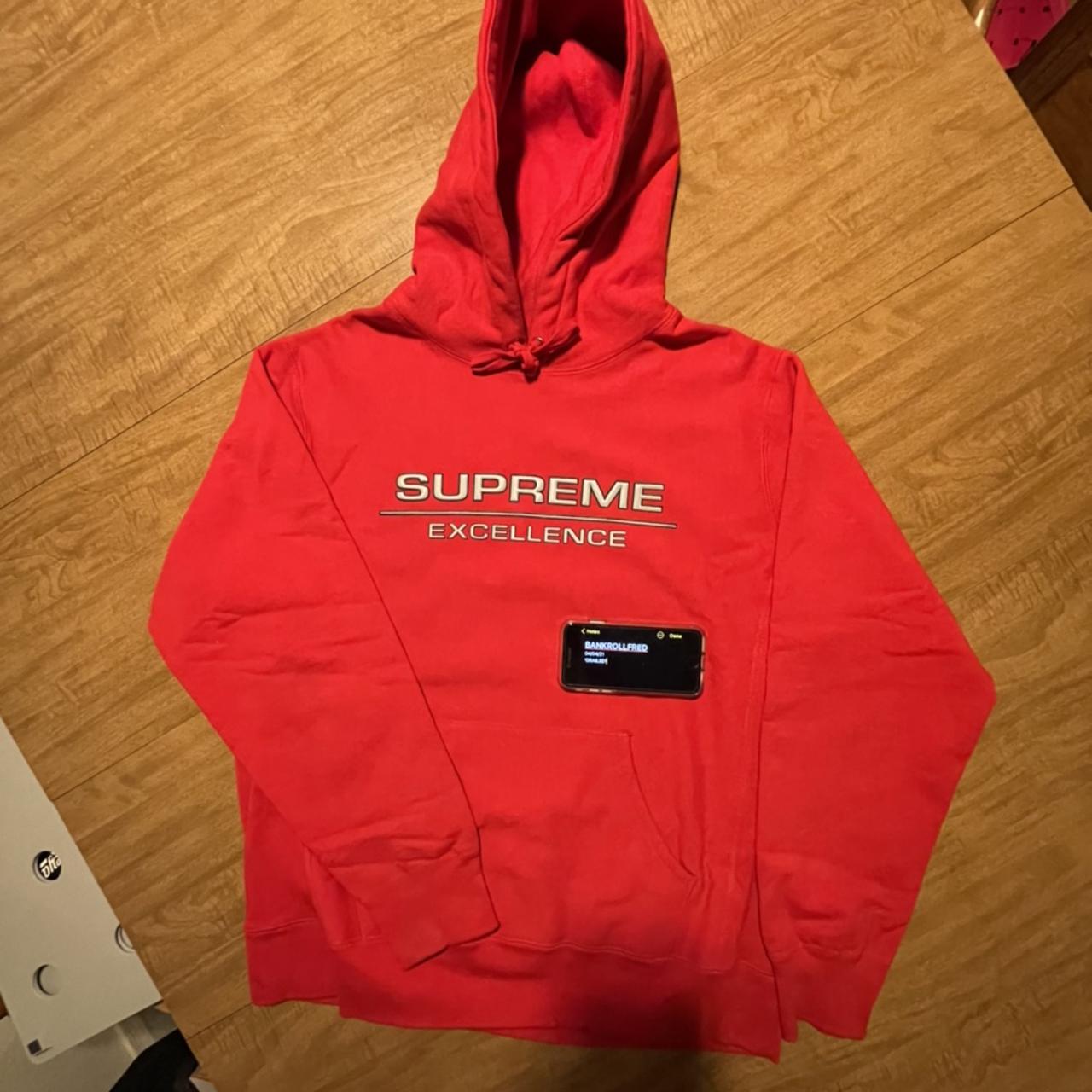 Supreme FW17 Reflective Excellence Hoodie Royal - Depop